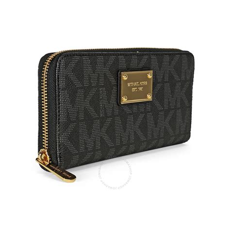 michael kors black with silver hardware wallet|Michael Kors wallets black friday.